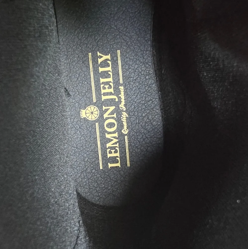 Like New 🩶🖤 Lemon Jelly Sardenha Wellington Black Rubber Glossy Glitter Boots - Picture 16 of 16